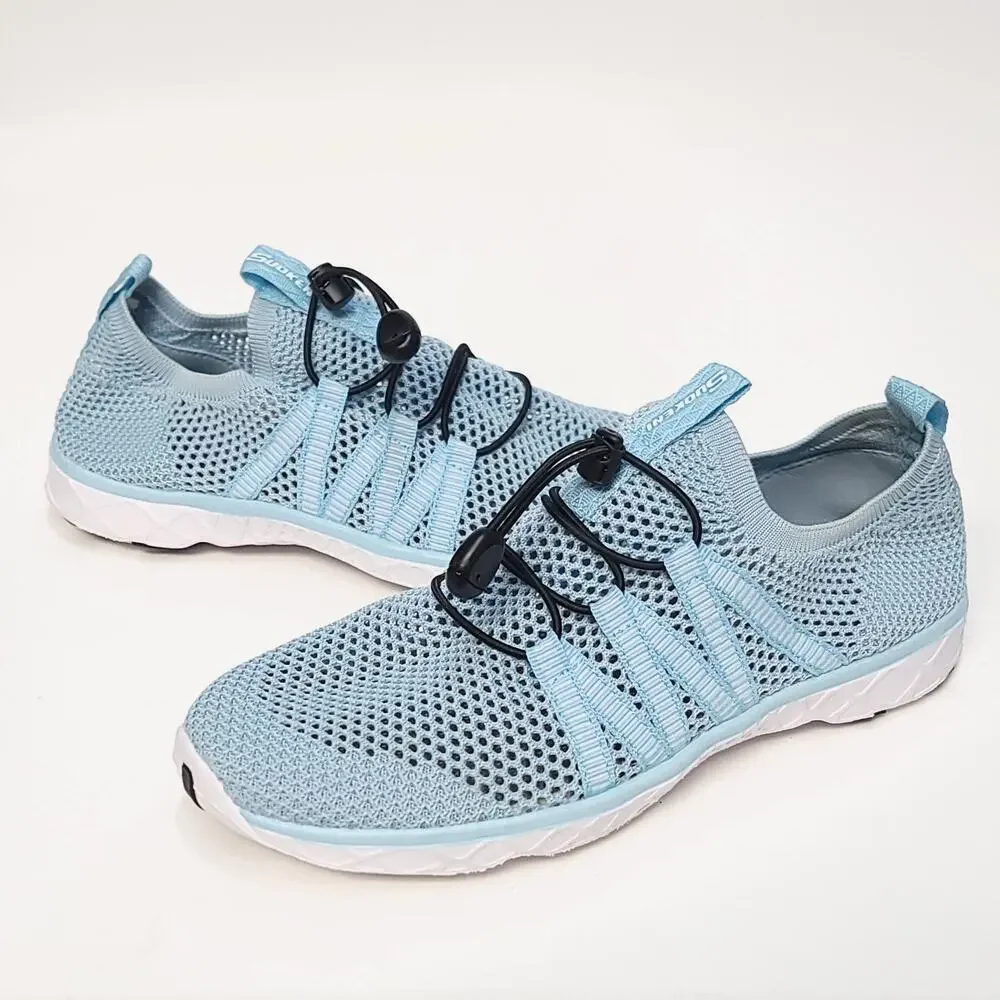 Soukeni Shoes Size 38 7.5 Womens Blue Quick Drying Mesh Slip On Sneaker Water - Picture 1 of 13